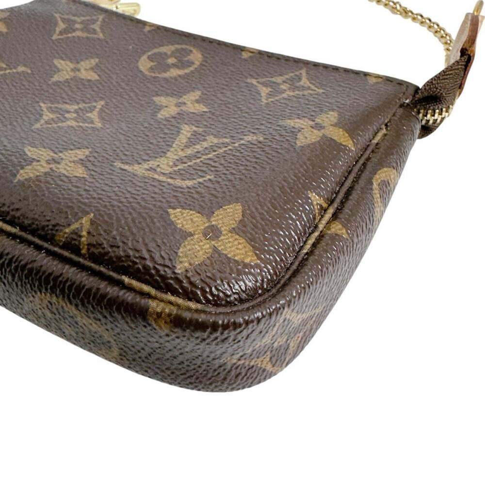 LOUIS VUITTON Authentic Brown Monogram Canvas Pochette Pouch - Picture 4 of 12